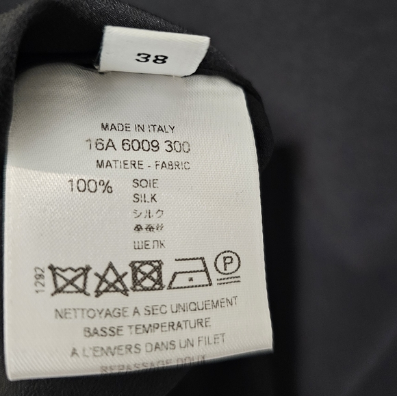 GIVENCHY silk black bell sleeve blouse - Picture 9 of 9